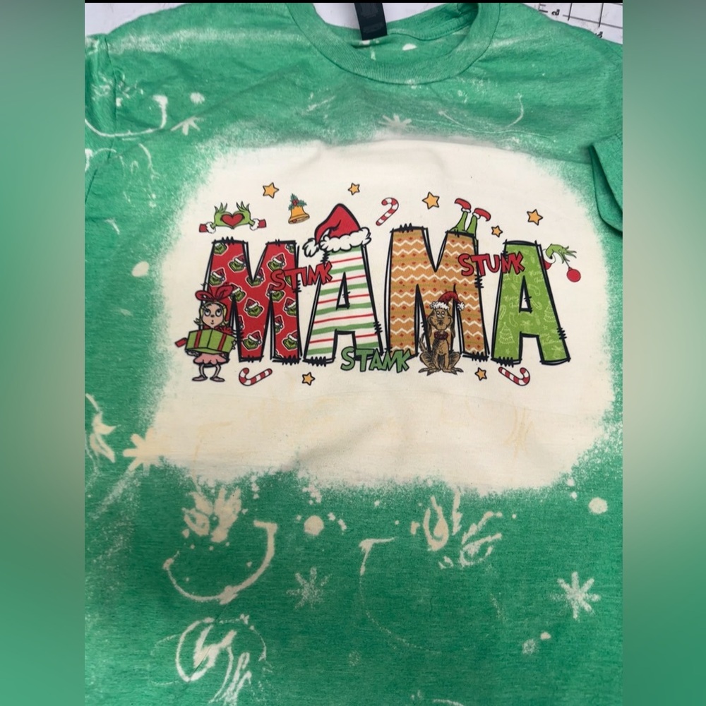￼Custom Grinch Bella Canvas Tee Shirt - Perfect for Every Family Role!